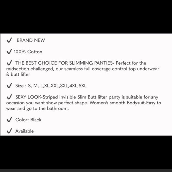 Body Shaper Slimming Spanks - Black - Picture 6 of 10